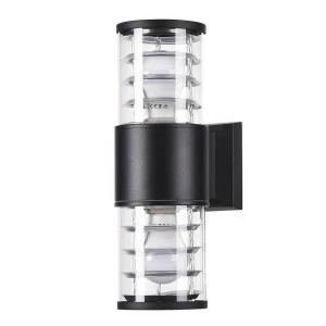 Уличный настенный светильник двойной чёрный Maytoni Bronx O576WL-02B MAYTONI BRONX 00-3897861 Черный