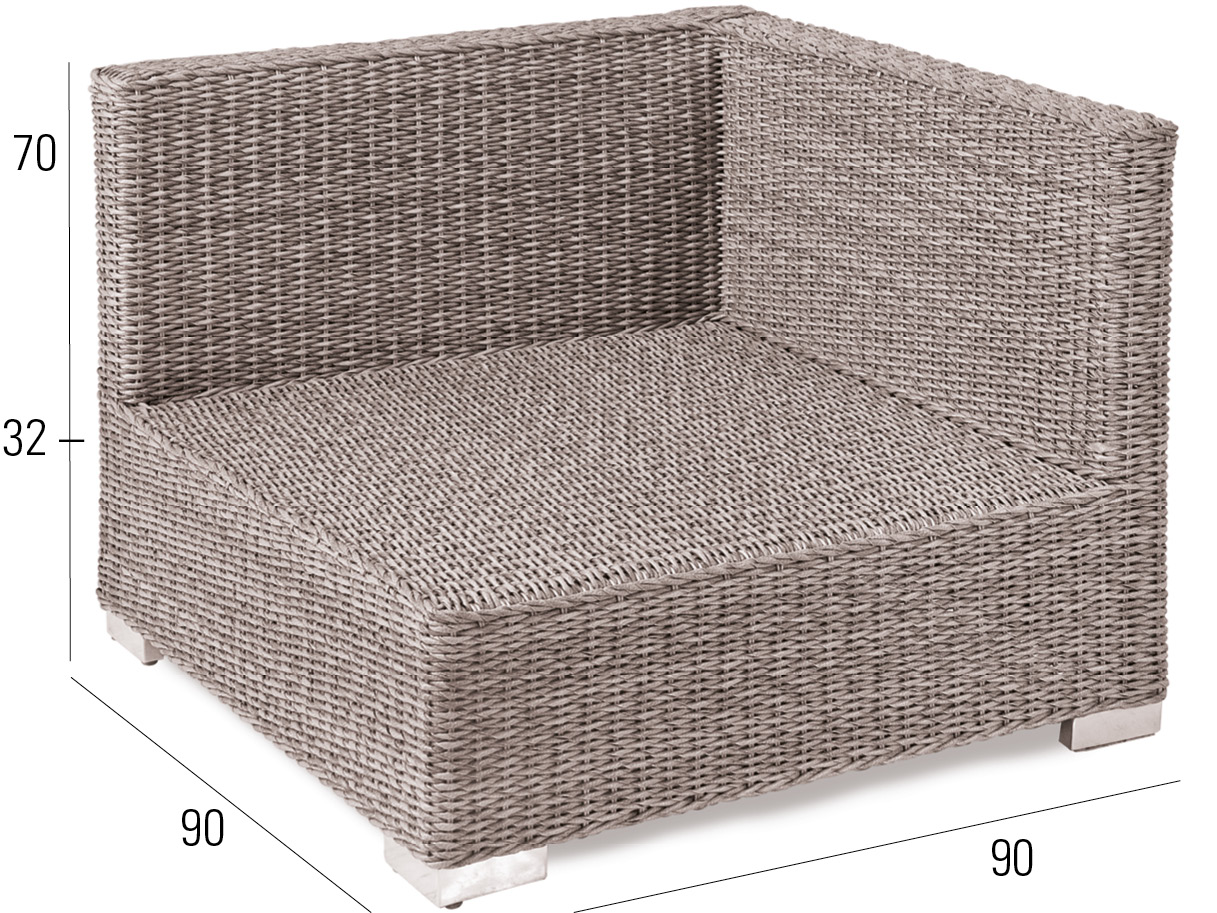 68.00.0431 Угловой модуль Bellini twist oyster Mbm  - Вид №2