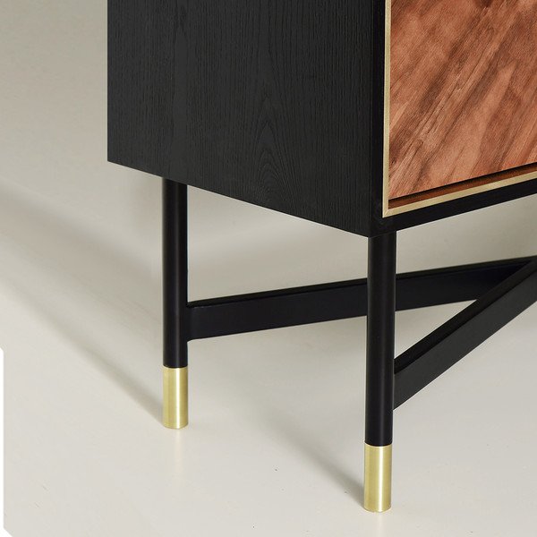 Барный шкаф с 2 дверцами американский орех Reframe ACWD REFRAME 00-3981946 Коричневый  - Вид №2