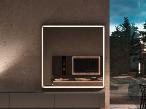 Зеркало со встроенным настенным освещением