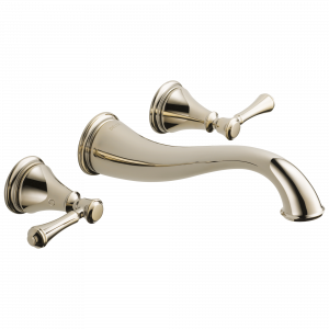 T3597LF-PNWL Накладка для смесителя для ванной комнаты с двумя ручками Delta Faucet Cassidy Полированный никель