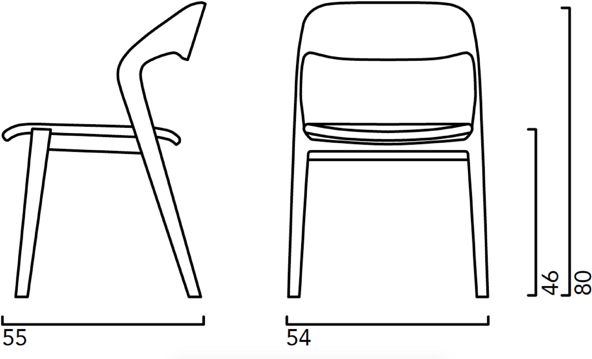 Crassevig Штабелируемый деревянный стул Mixis sun-id-1513554 - Вид №15