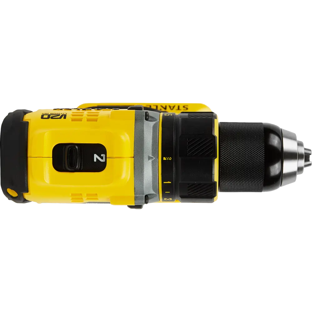 Дрель-шуруповерт аккумуляторная бесщеточная Stanley Fatmax SBD720D2K, 18 В Li-ion 2х2 Ач STLM-2161639 - Вид №2