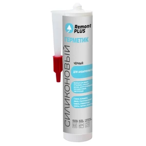 REMONT PLUS Силиконовый герметик для аквариумов черный 290 мл 88747643