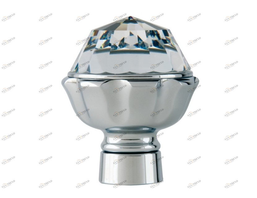 038245.A00.50 Ручка для душевой системы с кристаллами сваровски Яркий хром Mestre 