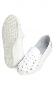 68170 Туфли мужские с закрытым задником белые  Сабо и сланцы размер 43