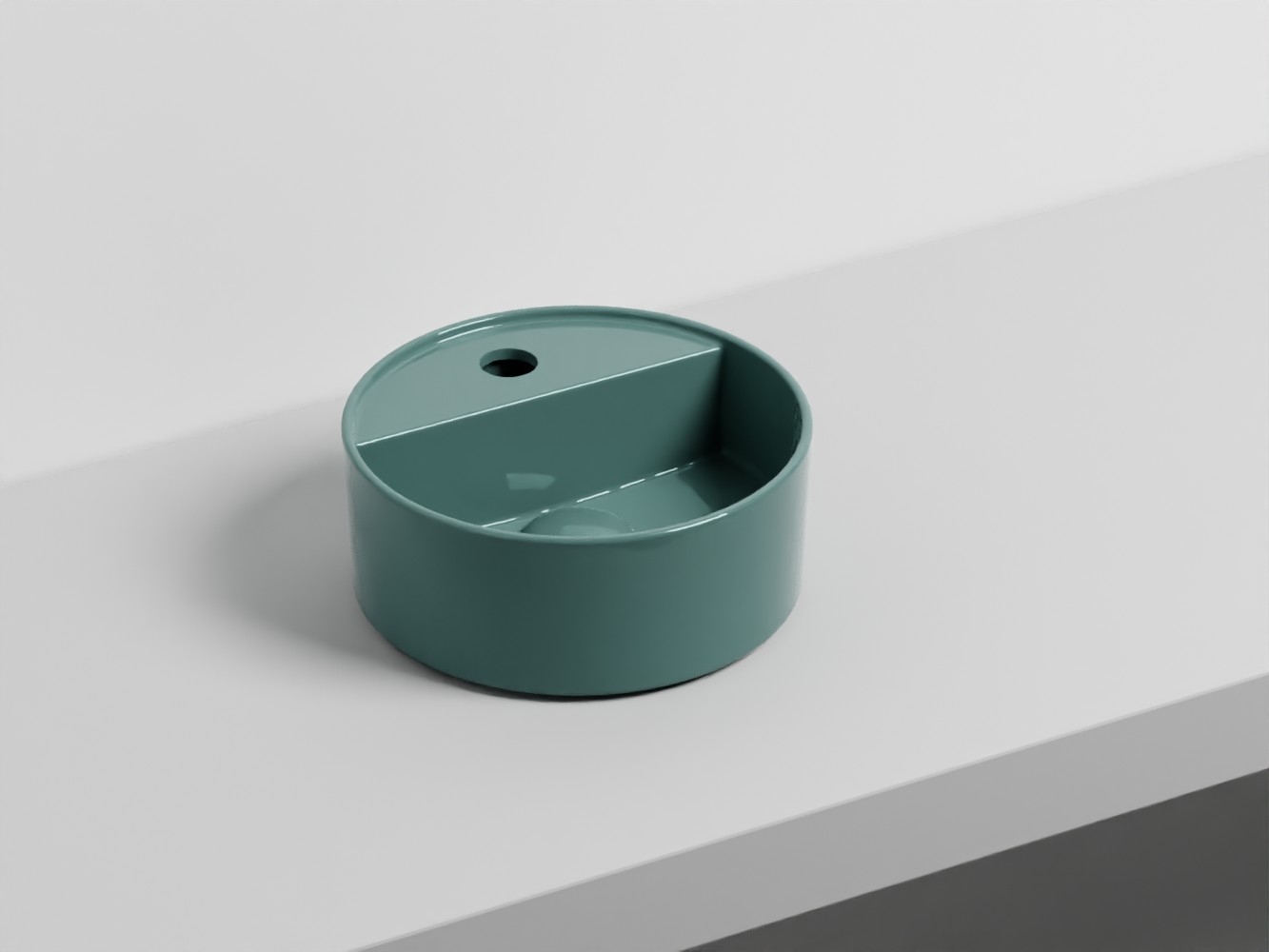 LPLAT-SM Раковина круглый одно отверстие под смеситель 28 cielo Shui Comfort Ceramica Cielo