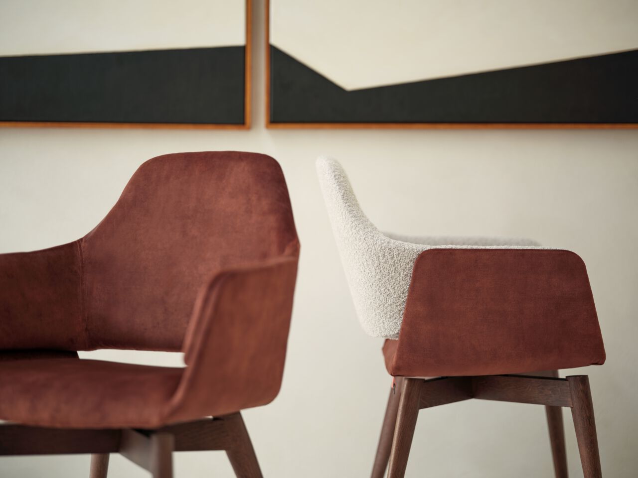 Мягкий стул из ткани без подлокотников Mobitec Lotus ARCH-00054260 - Вид №5