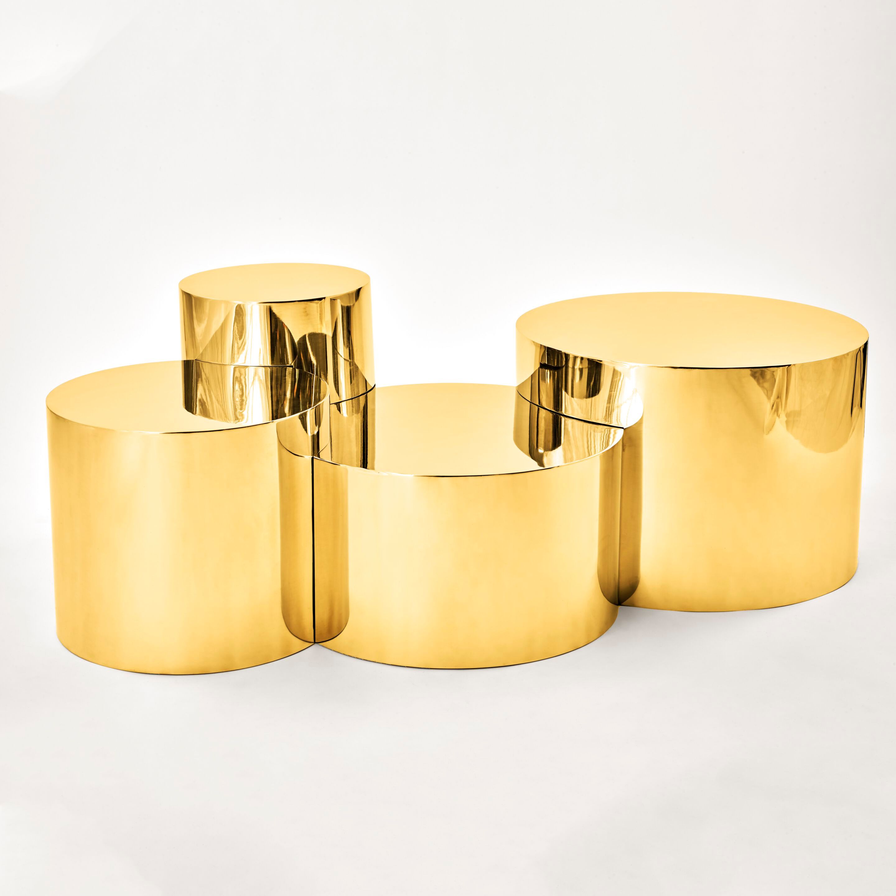 Низкий металлический журнальный столик GASPARE ASARO геометрия ARCH-00033137 - Вид №8