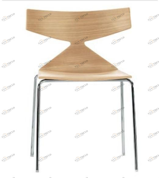 arper Стул из стали и дерева Saya sun-id-1397015
