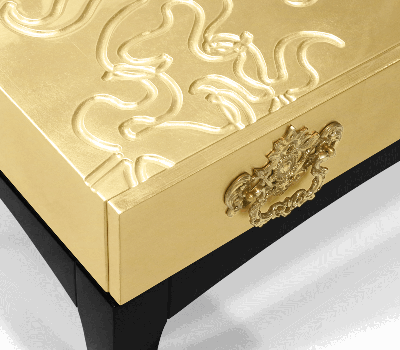 0-234 Золотая тумбочка Тринити Boca Do Lobo  - Вид №18