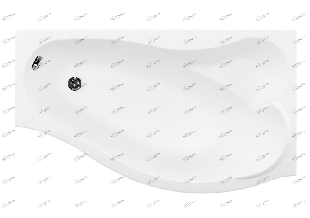 Акриловая ванна Aquanet Palma 170x90/60 R 00204023