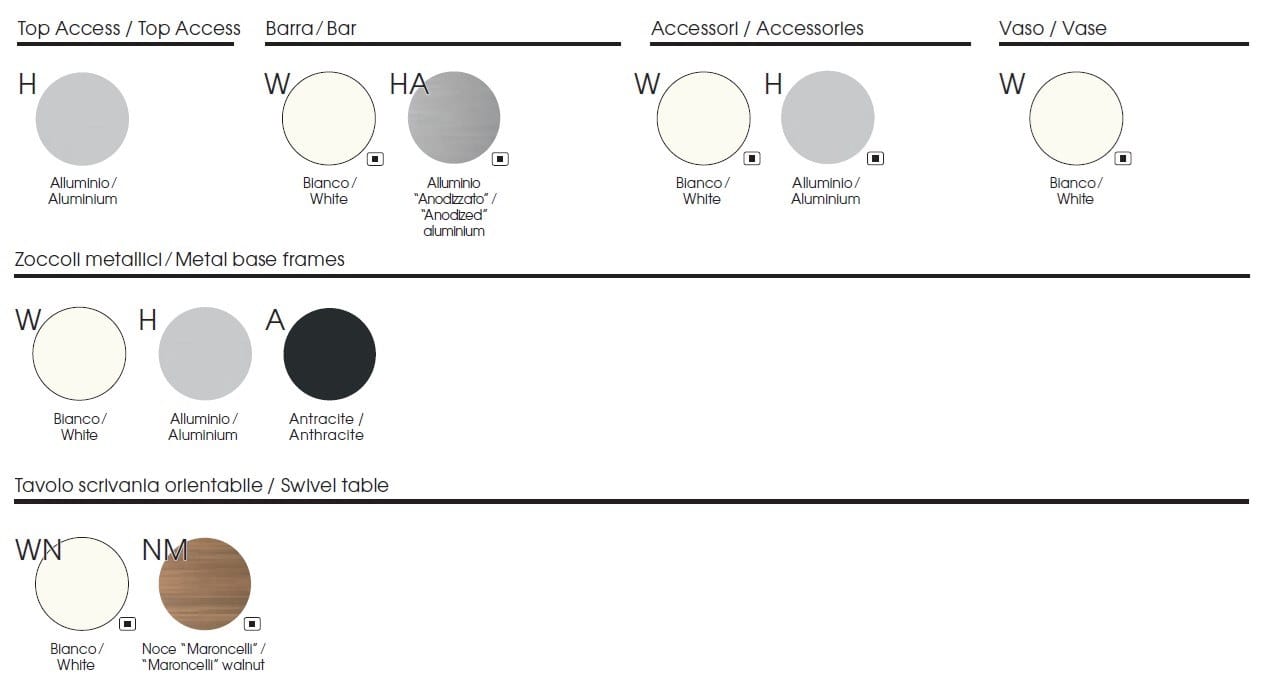 Меламиновая секционная стена с письменным столом DVO Milo ARCH-00093322 - Вид №7