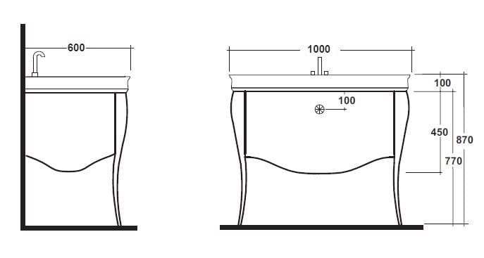 Деревянный умывальник с ящиками Olympia Ceramica Империя ARCH-00083202 - Вид №5