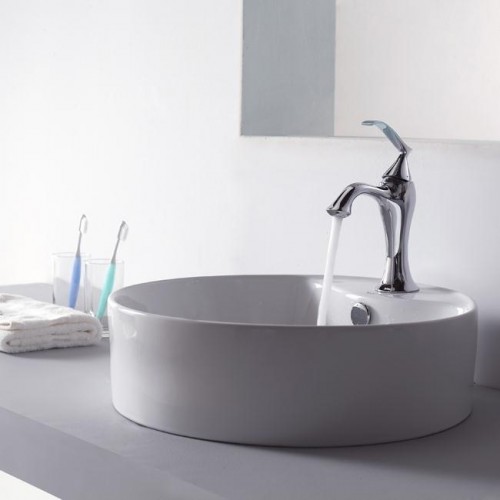 KCV142-KEF15001CH Накладная раковина на столешницу  прямоугольная Krausru  - Вид №1