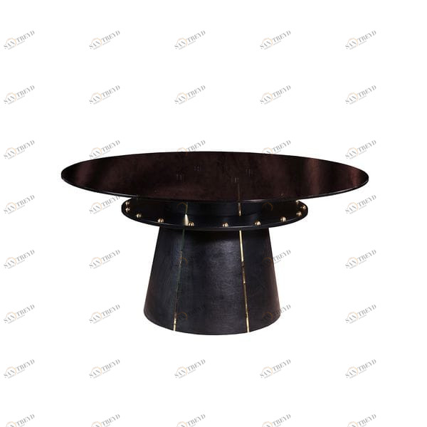 Обеденный стол круглый черный 72 см Triumph UNICO  248865 Черный 