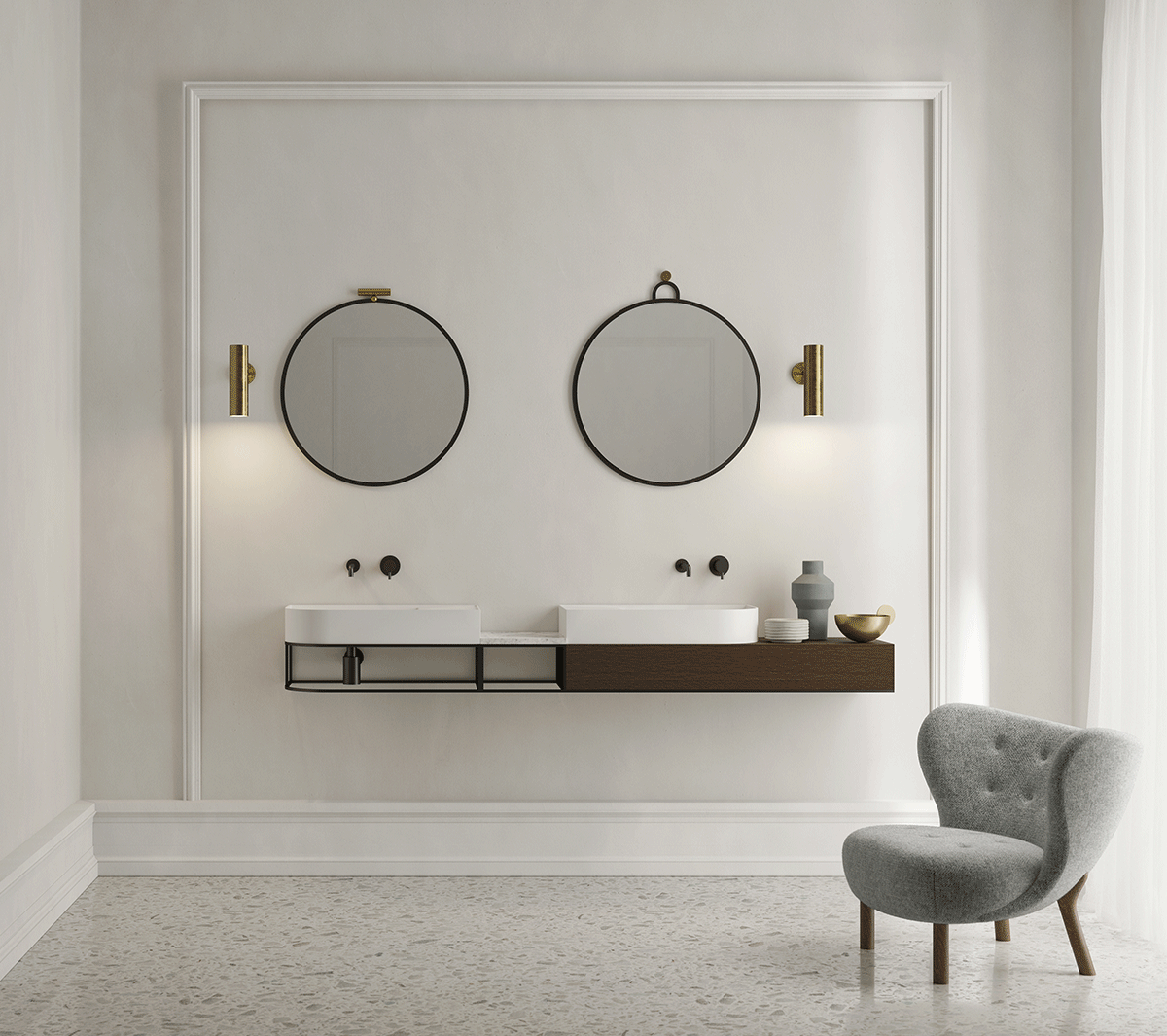 Ex.T Nouveau Round 1 Настенное зеркало EXNOUSPTOND1 - Вид №4