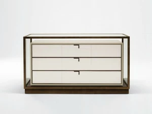 Giorgetti Модульный комод из дерева и стекла Town