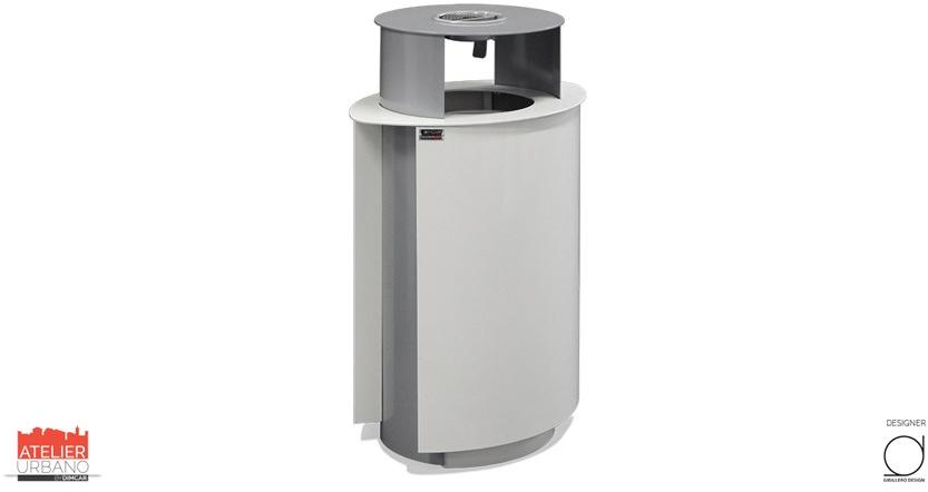 DIMCAR Контейнер для мусора из оцинкованной стали с крышкой  G473-bis  - Вид №3