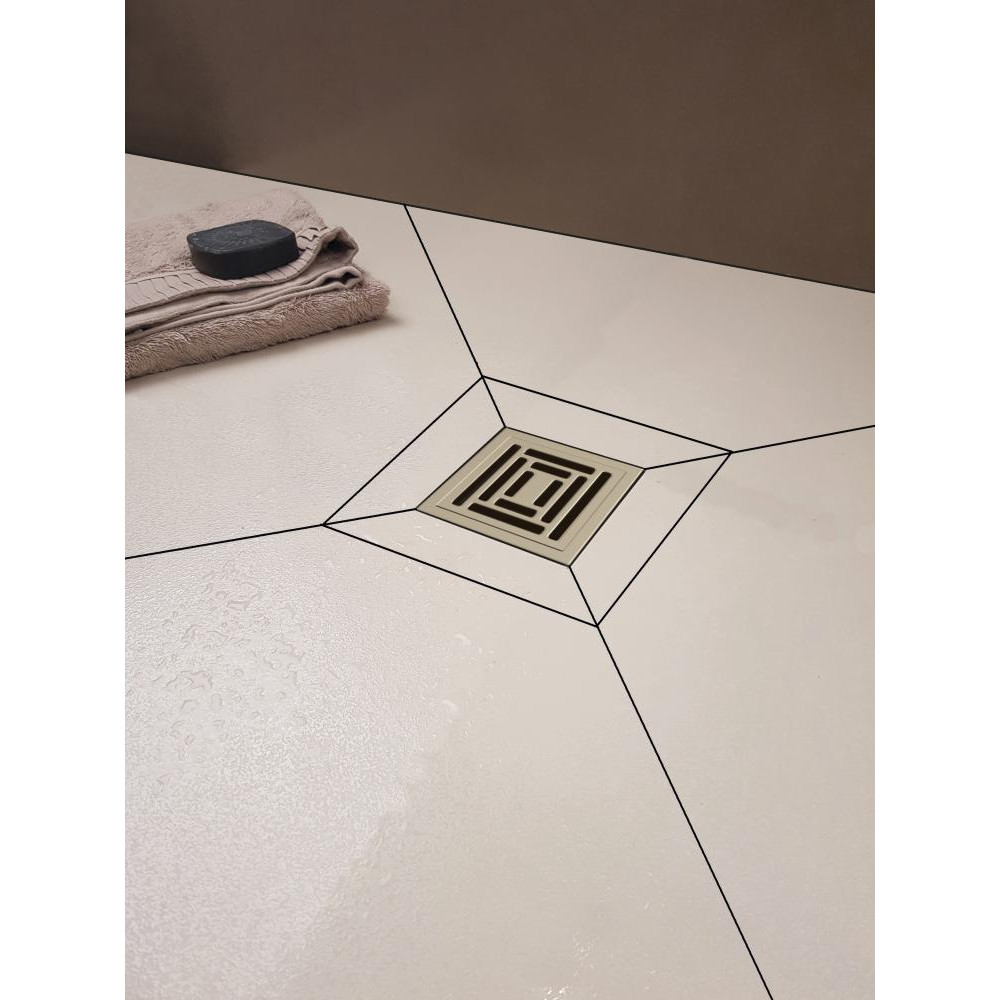 090170 Трап водосток PLATZ Uno 150х150  Berges ZENTRUM Antik  - Вид №1