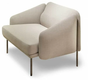 José Martínez Medina Кресло из ткани с подлокотниками Blacktone