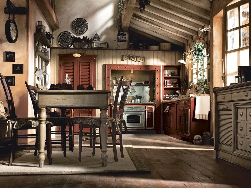 Встроенная кухня из массива дерева Marchi Cucine Country Chic ARCH-00152231 - Вид №4