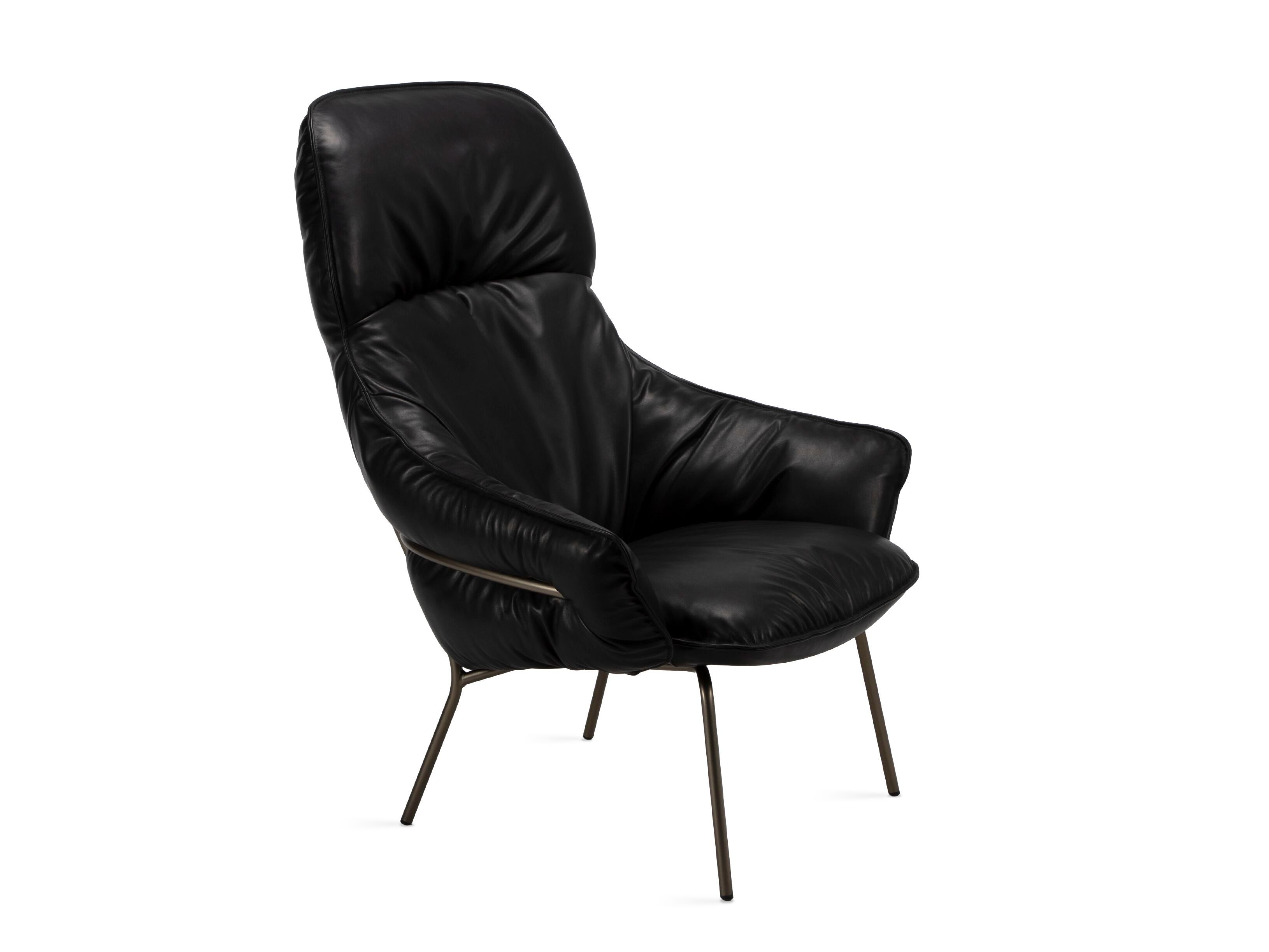 Кожаное кресло с подлокотниками с высокой спинкой Freifrau Marie ARCH-00108075