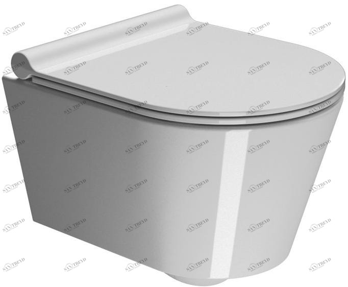 8610111 Подвесной унитаз настенный Белый GSI ceramica Norm Италия