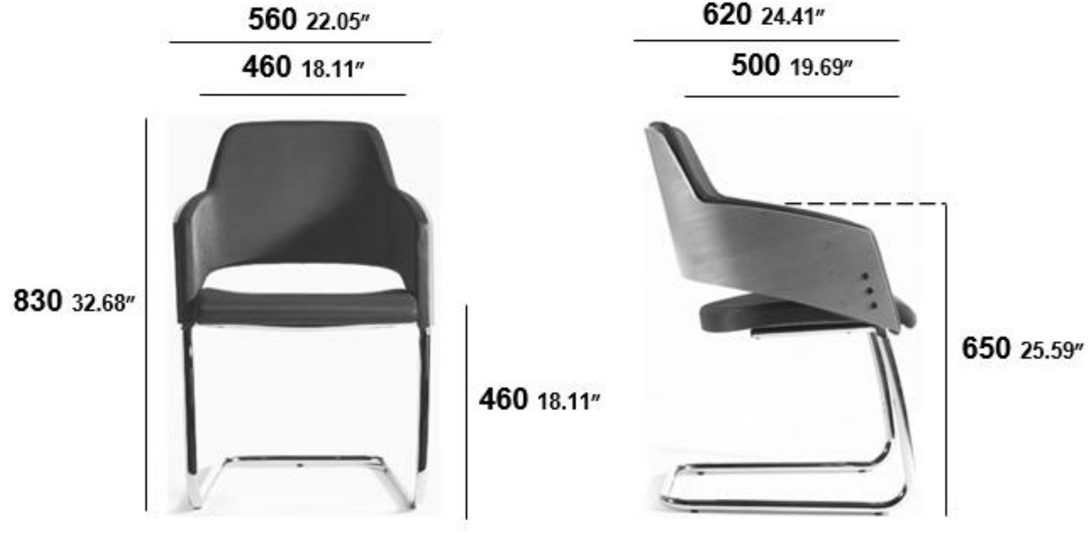Стул для конференций из ткани с откидным верхом SITIA Major ARCH-00149333 - Вид №2