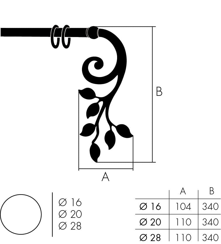 Железный карниз Frandoli барокко ARCH-00067863 - Вид №2