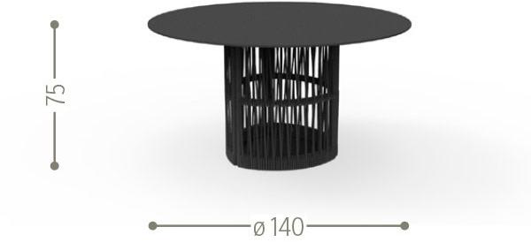 Talenti Круглый садовый стол Cliff sun-id-1353623 - Вид №2