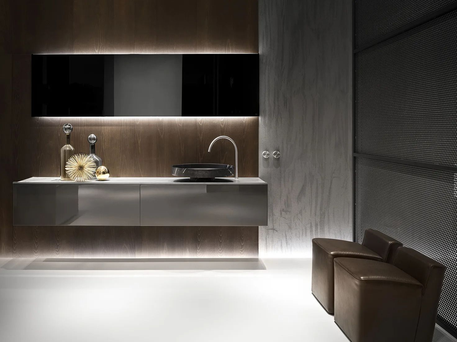 Подвесной шкаф с одной раковиной Falper эксцентричный ARCH-00055616