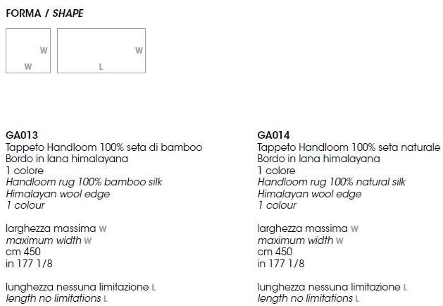 Giorgetti Однотонный шелковый ковер ручной работы sun-id-1511018 - Вид №1