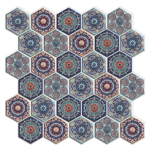 Наклейка декоративная 3D мозаика Витраж 25x25 см