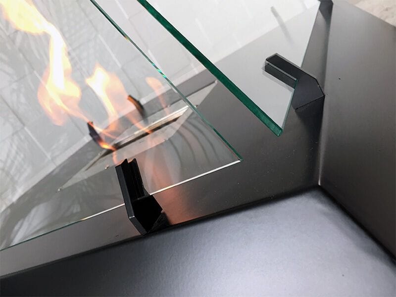 Отдельно стоящий камин из биоэтанола с панорамным стеклом bioKamino LOUVRE ARCH-00078441 - Вид №4