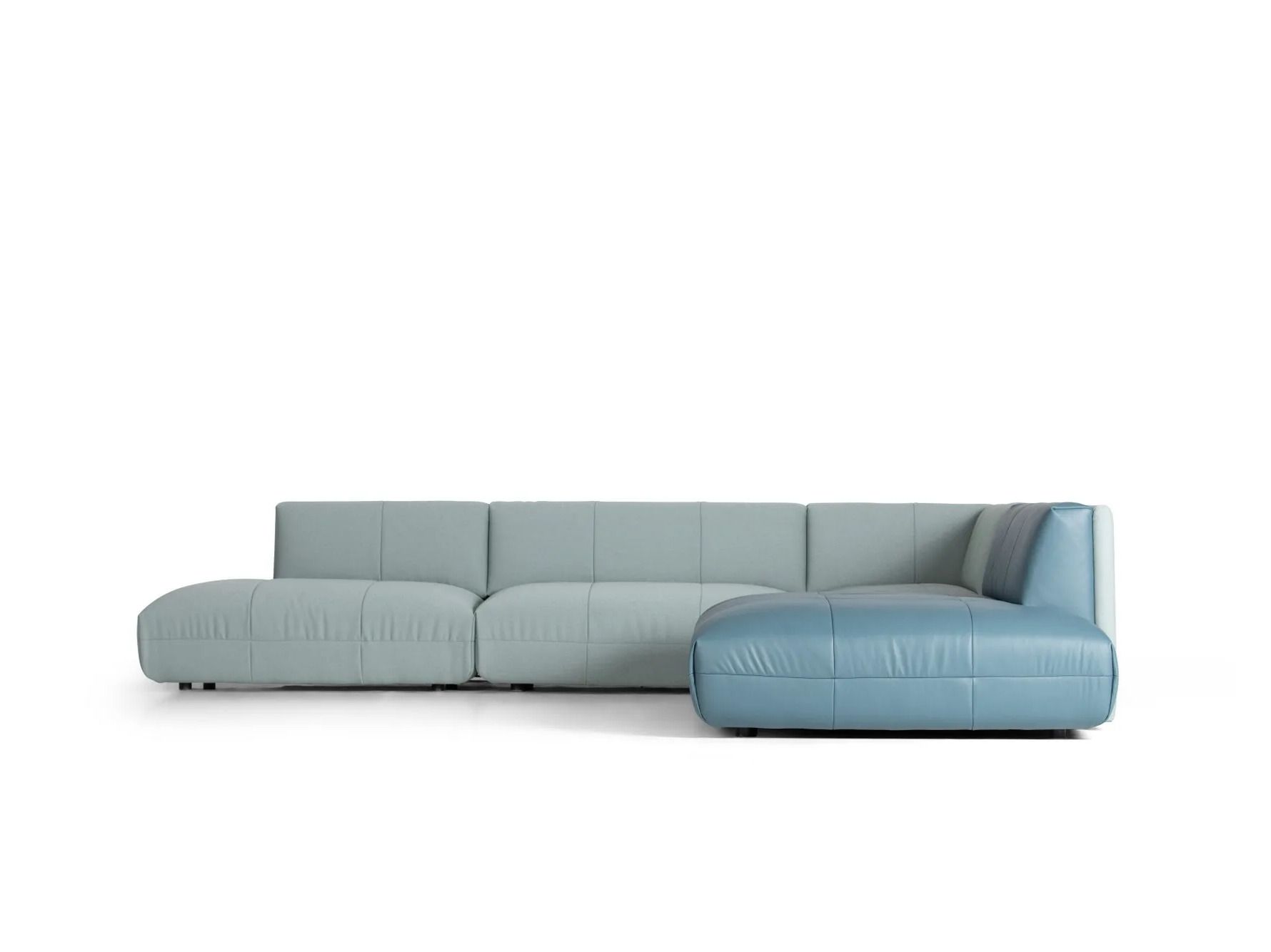 Секционный диван из кожи и ткани de Sede DS-1030 FLATTER ARCH-00104468 - Вид №10