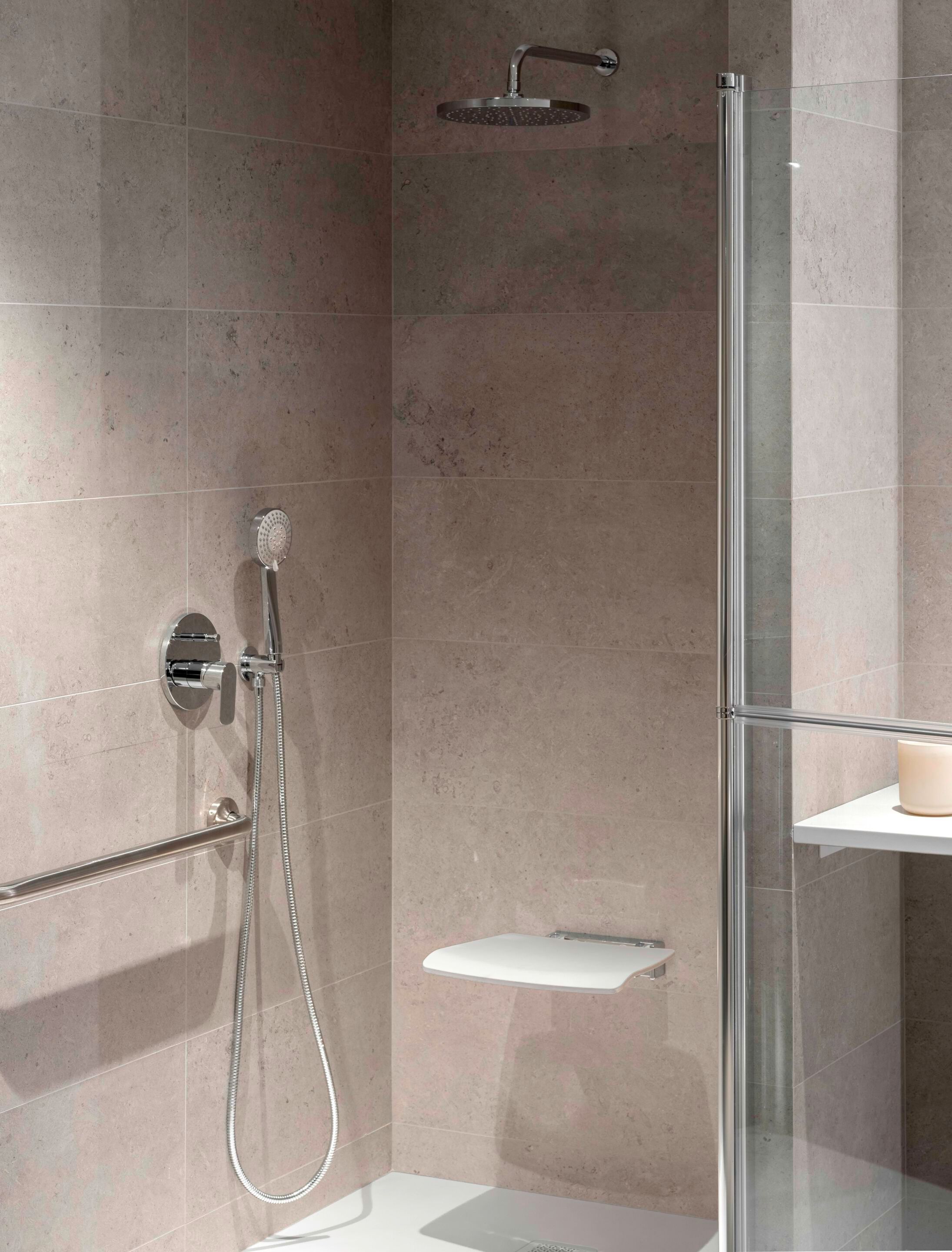 Пластиковое складное сиденье для душа Roca ACCESS ARCH-00076114 - Вид №1