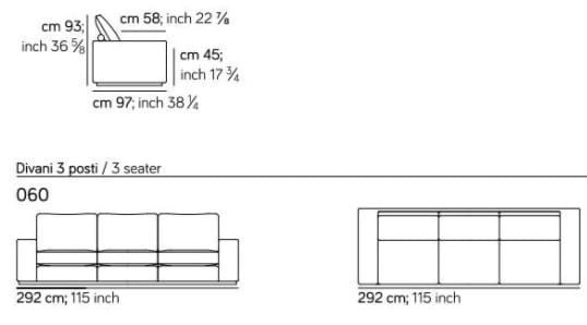 3-местный кожаный диван Amura Murray ARCH-00145669 - Вид №5
