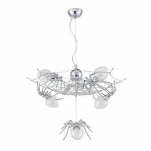 Подвесная люстра Divinare Spiders Invasion 1308/02 SP-6 DIVINARE ДИЗАЙНЕРСКИЕ, SPIDERS INVASION 108113 Хром