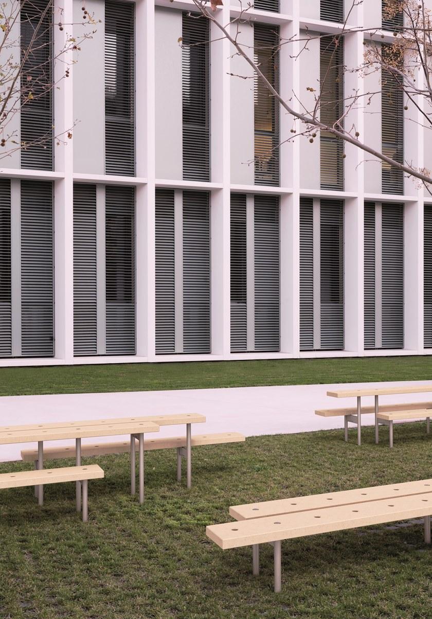 URBIDERMIS Скамья из сверхмощного полиэтилена без спинки sun-id-1491035 - Вид №1