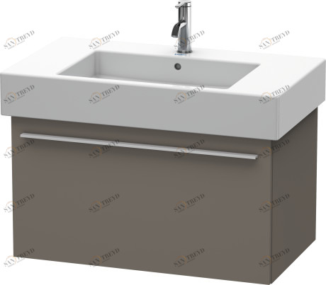 XL605209090 Тумбочка подвесная X-Large #XL6052 800 x 468 мм Фланелево-серый шелковисто-матовый лак Duravit