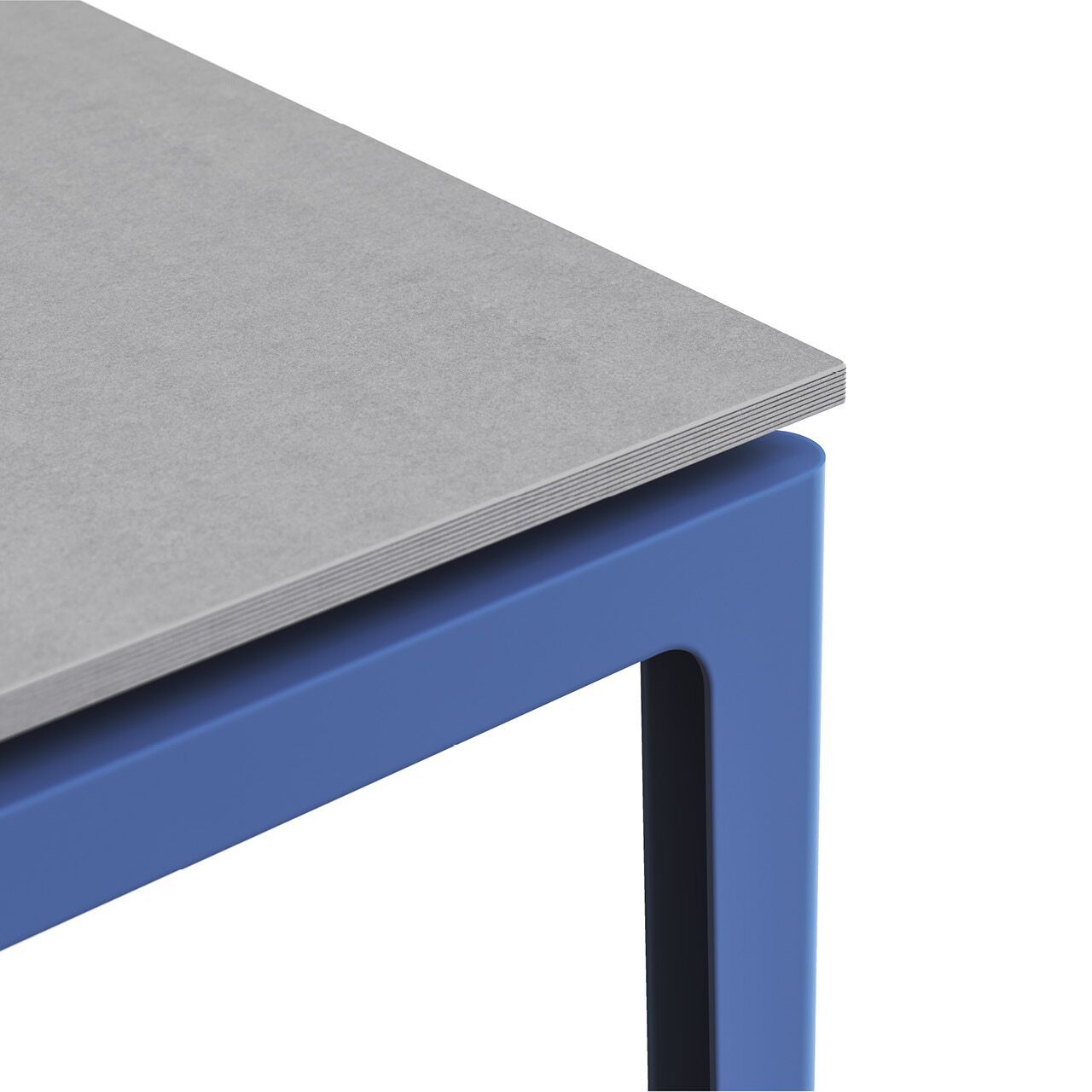 Квадратный стальной стол с порошковым покрытием BABEL D ARCH-00125099 - Вид №5