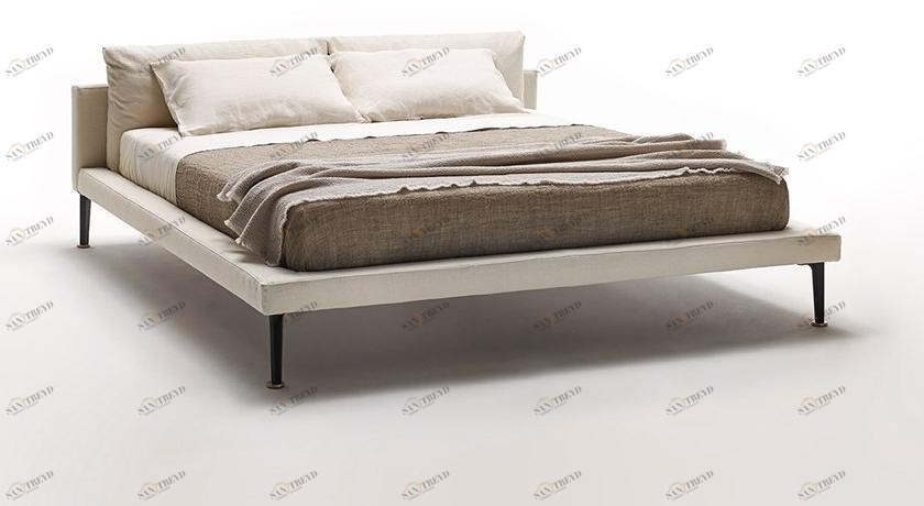 Living Divani Двуспальная кровать из ткани Floyd sun-id-1508030