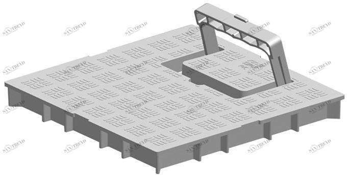 First Corporation Крышка с противоударной ручкой из ПВХ First plast Scdpm20g
