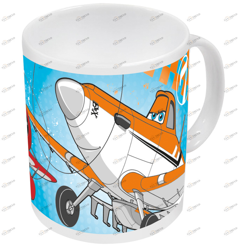 Кружка керамическая "Самолеты", 325 мл STOR САМОЛЕТЫ 335716 Белый Santreyd 