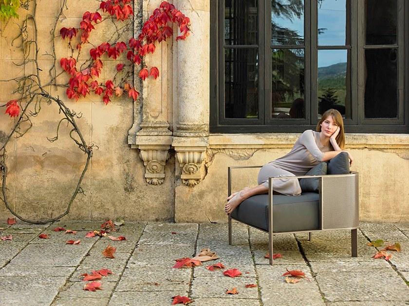 GANDIABLASCO Садовое кресло из термо-лакированного алюминия с подлокотниками Solanas sun-id-1403685 - Вид №6