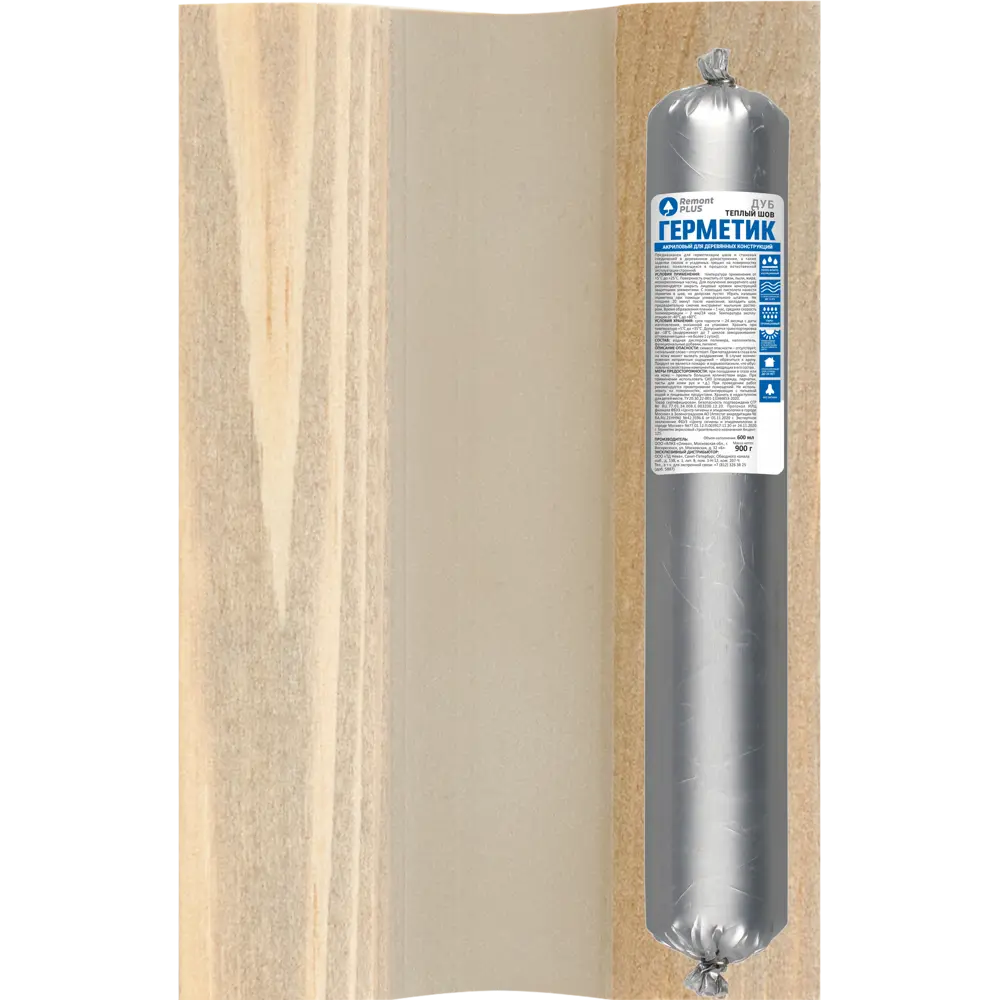 REMONT PLUS Герметик для деревянных конструкций дуб серый 0.6 л 88299941 STLM-0077492