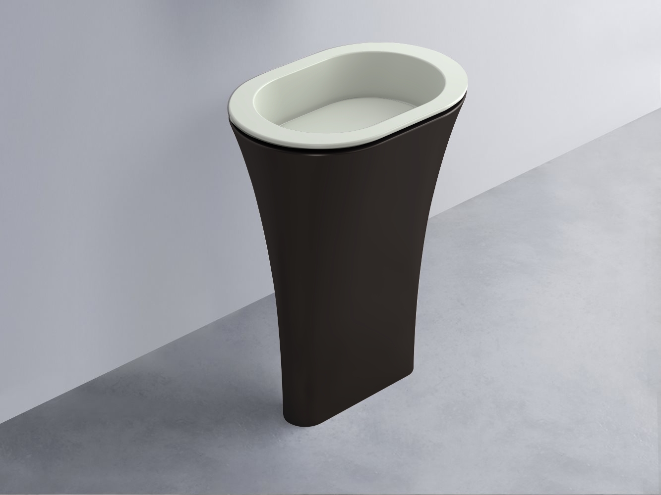 AMLA65-PM+AMPILO-PM+AMCOLO-LV Раковина Amedeo Ovale отдельностоящая cielo Enjoy + Amedeo Ceramica Cielo