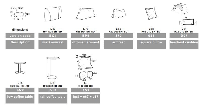 4-местный кожаный диван Calia Italia Superior ARCH-00080732 - Вид №7