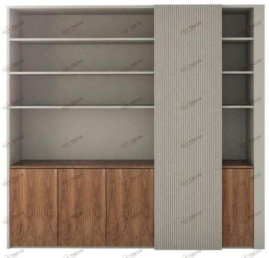 ANA ROQUE INTERIORS Открытый деревянный книжный шкаф Urban sun-id-1359143